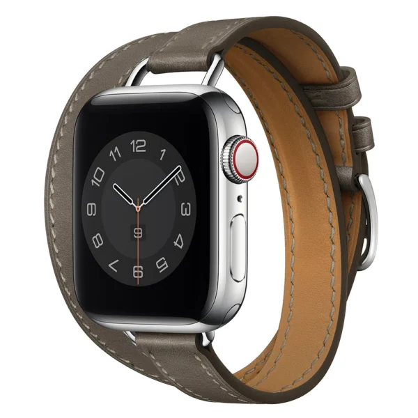 Attelage Double Tour  Band For Apple Watch Genuine Leather - Image 9