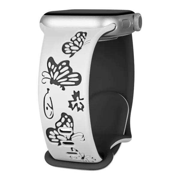 Engraved Silicone Strap For Apple Watch - Image 17