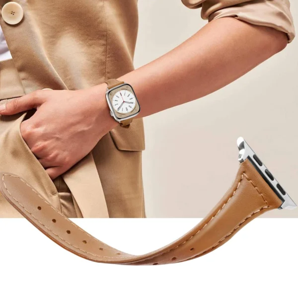 Slim Leather strap For Apple - Image 3