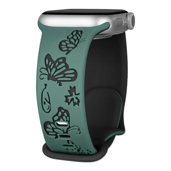 Engraved Silicone Strap For Apple Watch - Image 14