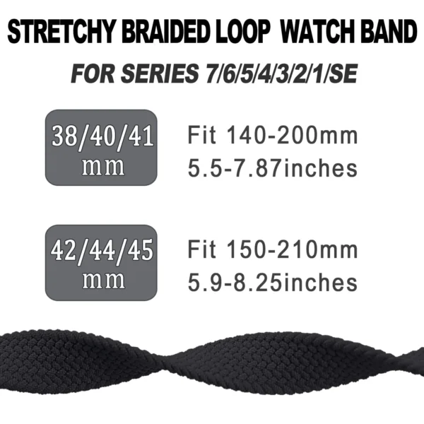 Braided Solo Loop Band For Apple watch - Image 4