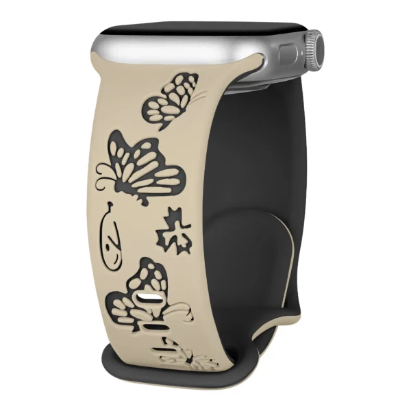 Engraved Silicone Strap For Apple Watch - Image 13