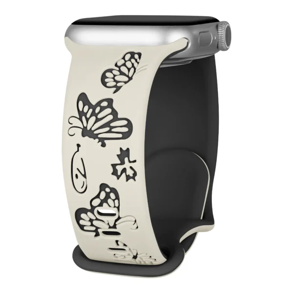 Engraved Silicone Strap For Apple Watch - Image 18