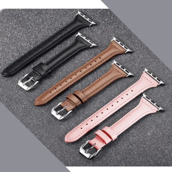 Slim Leather strap For Apple - Image 6